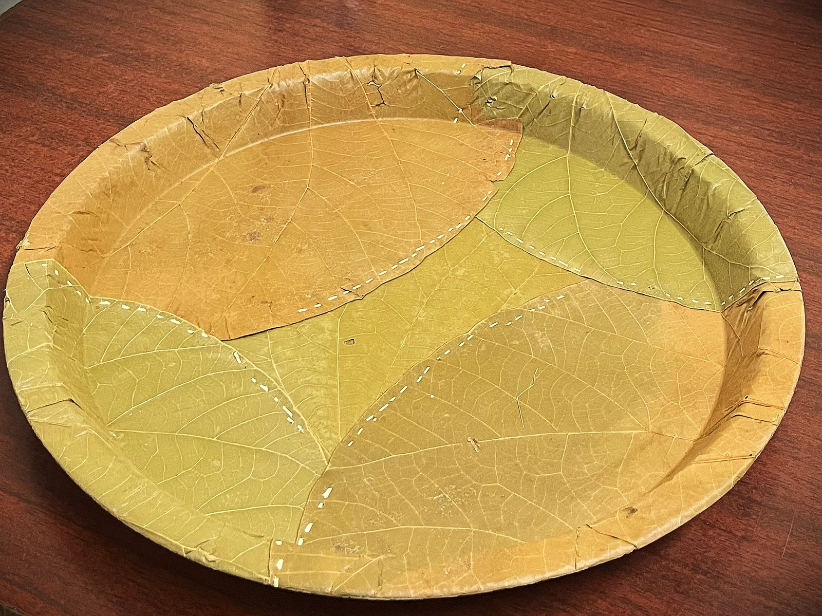 13" Round - Vistaraku / SAL Leaf Buffer Plate (Pack of 20)